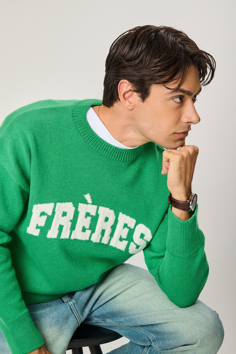 Sweater Universitario - Verde