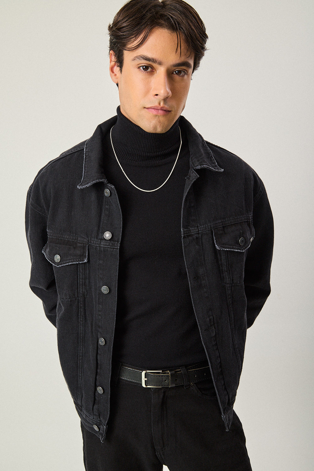 Campera de Jean Clásica - Negra