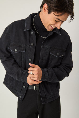 Campera de Jean Clásica - Negra