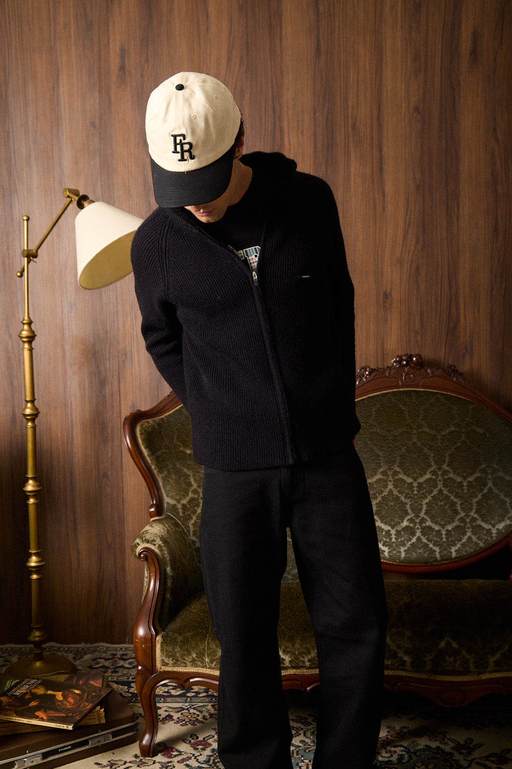 Sweater con Cierre - Negro