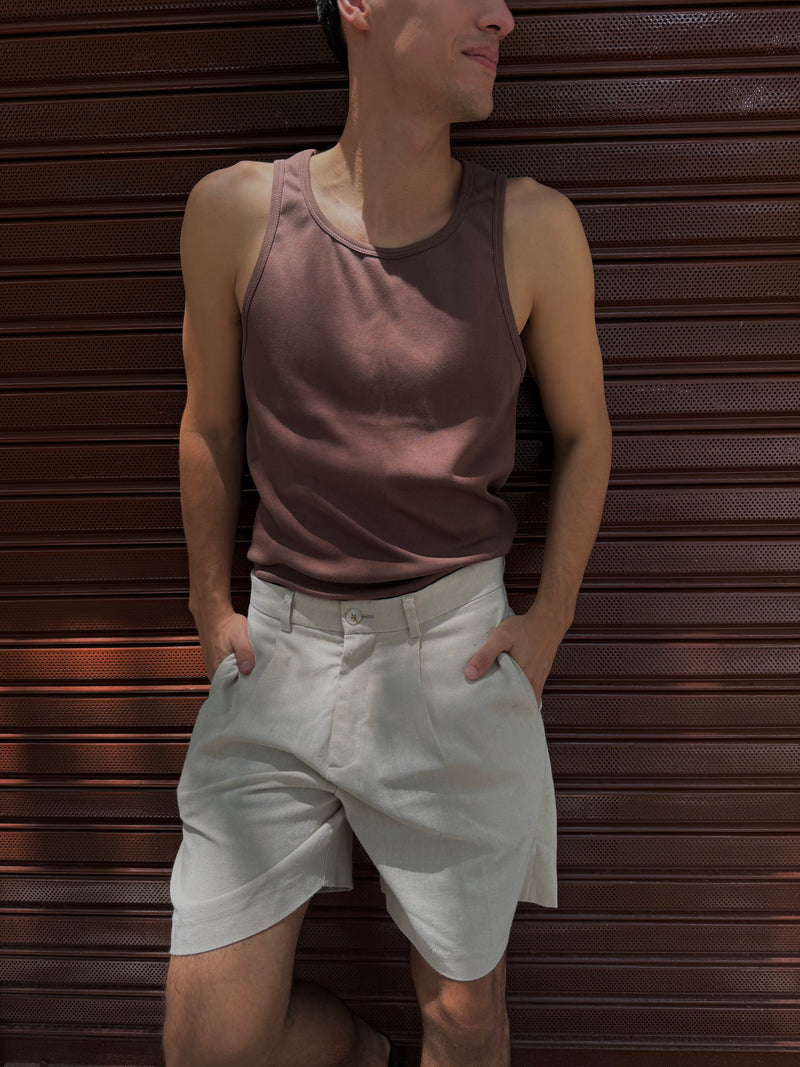 Musculosa Esencial - Marrón