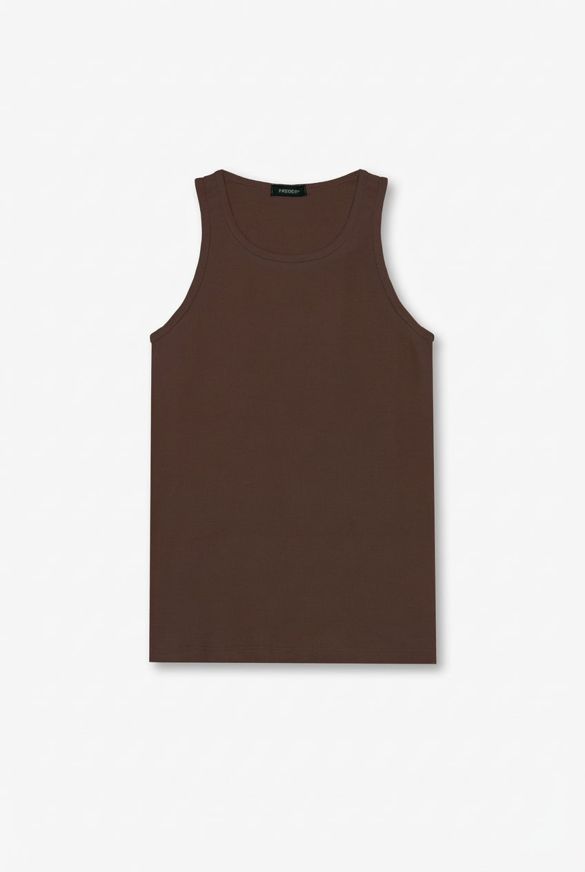 Musculosa Esencial - Marrón