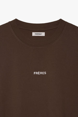 Remera Oversize Logo - Marrón