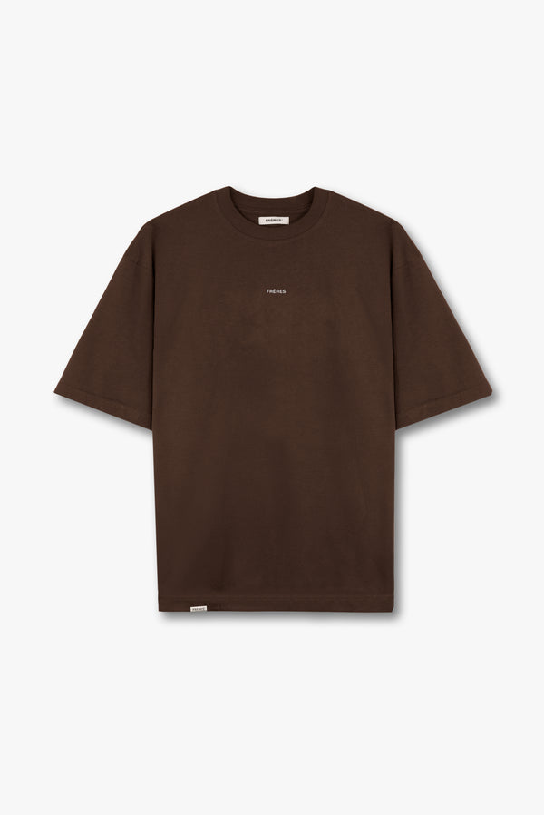 Remera Oversize Logo - Marrón