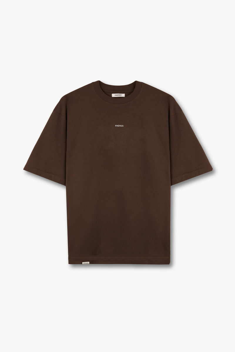 Remera Oversize Logo - Marrón