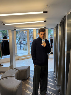 Sweater con Cierre - Azul Marino