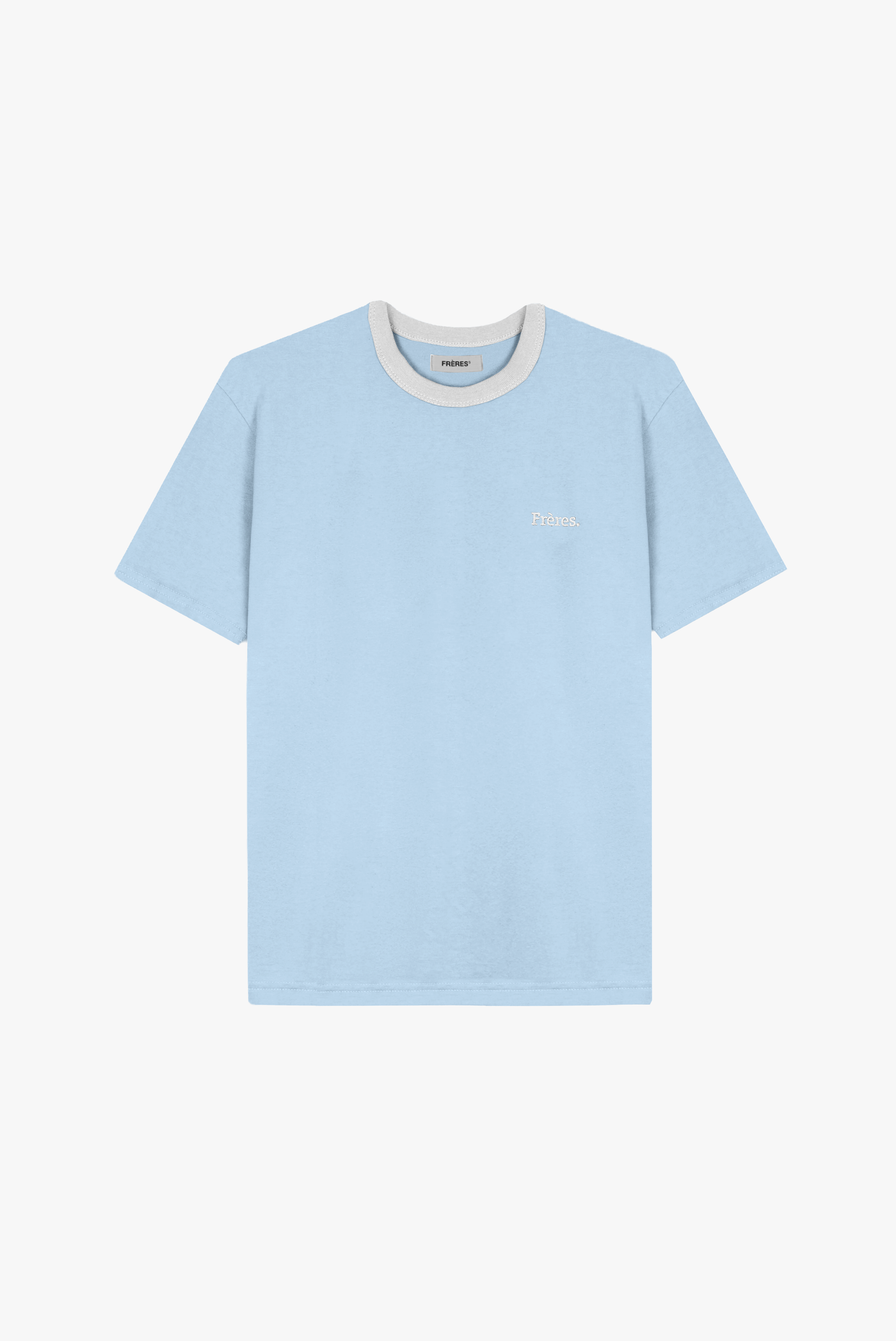 Remera Regular Fréres - Celeste