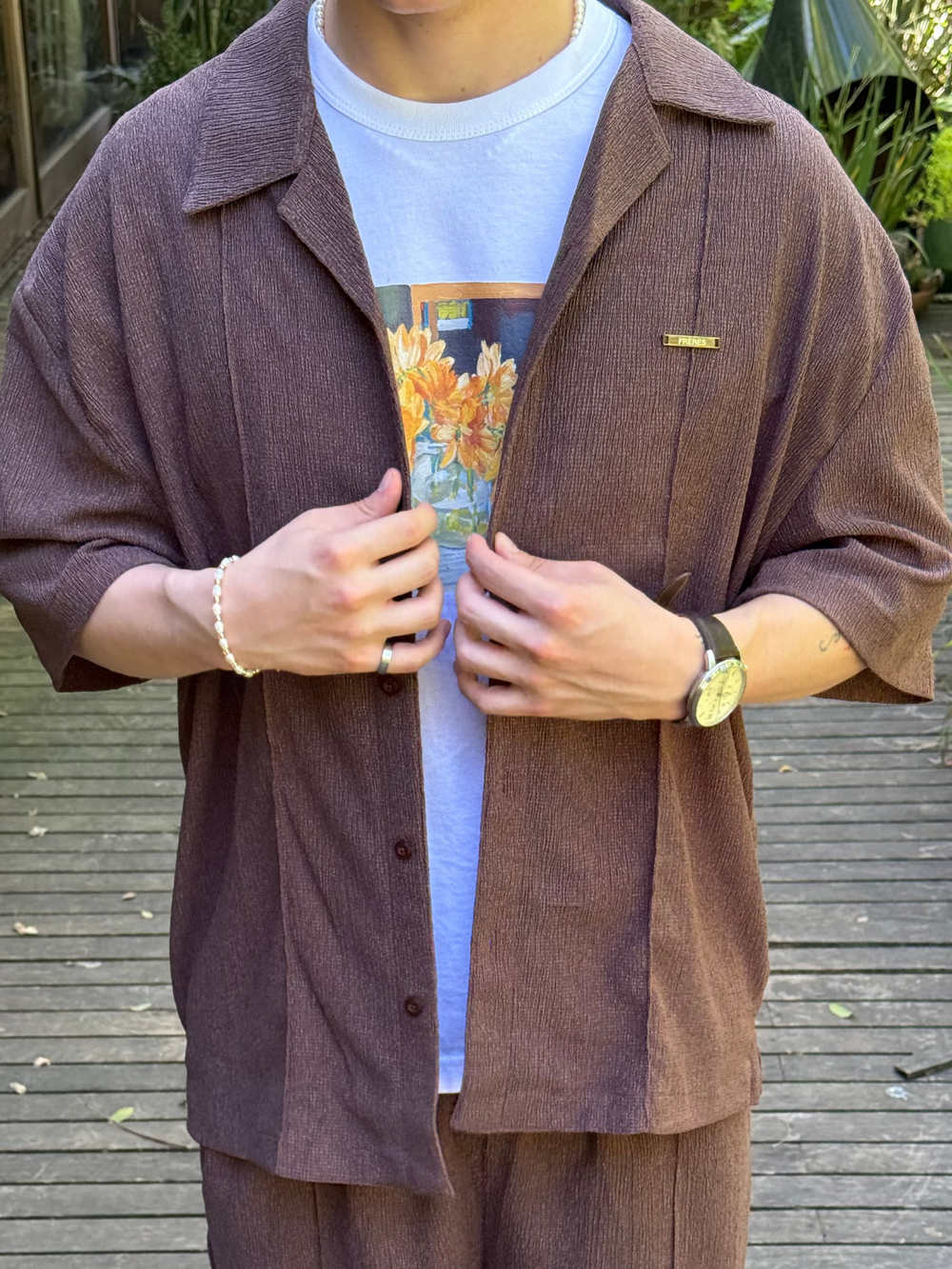 Remera Regular Cuadro