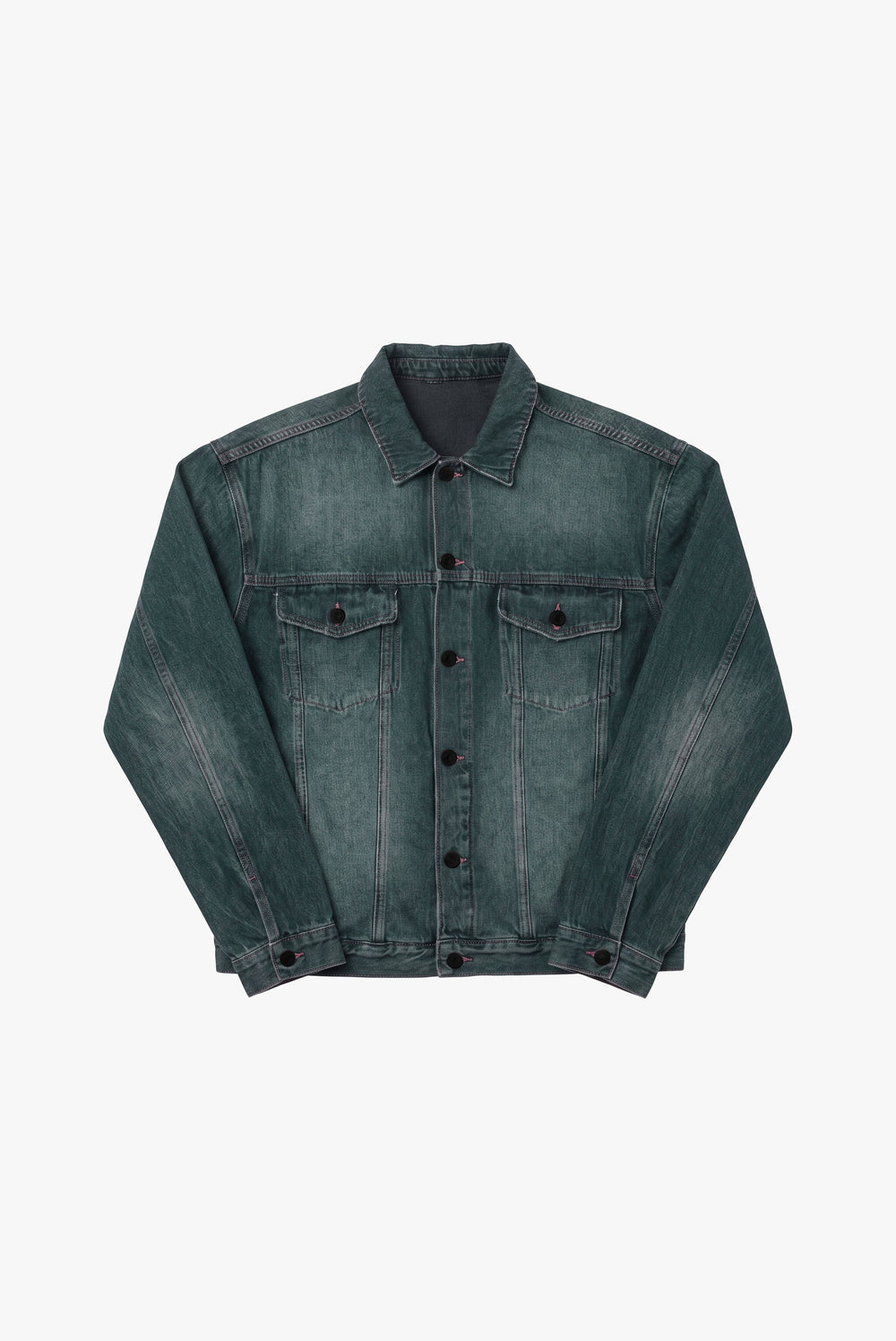 Campera de Jean Erosión Verde