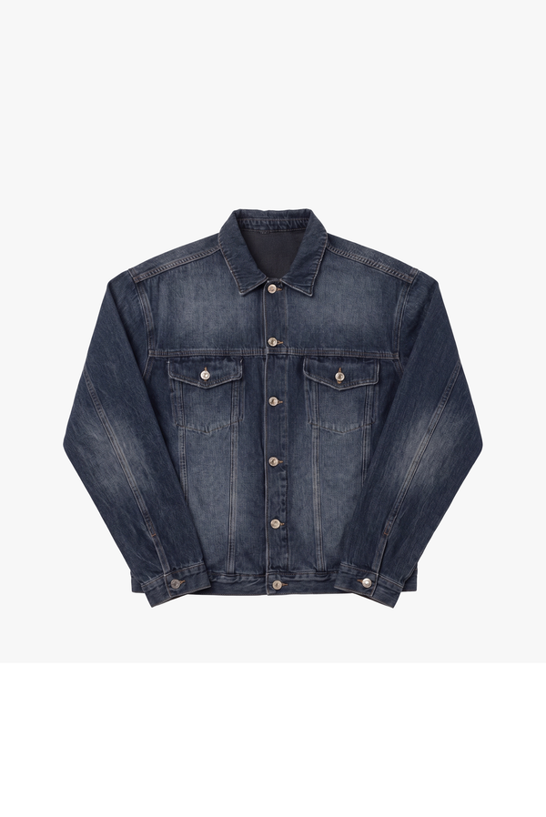 Campera de Jean Erosión Azul