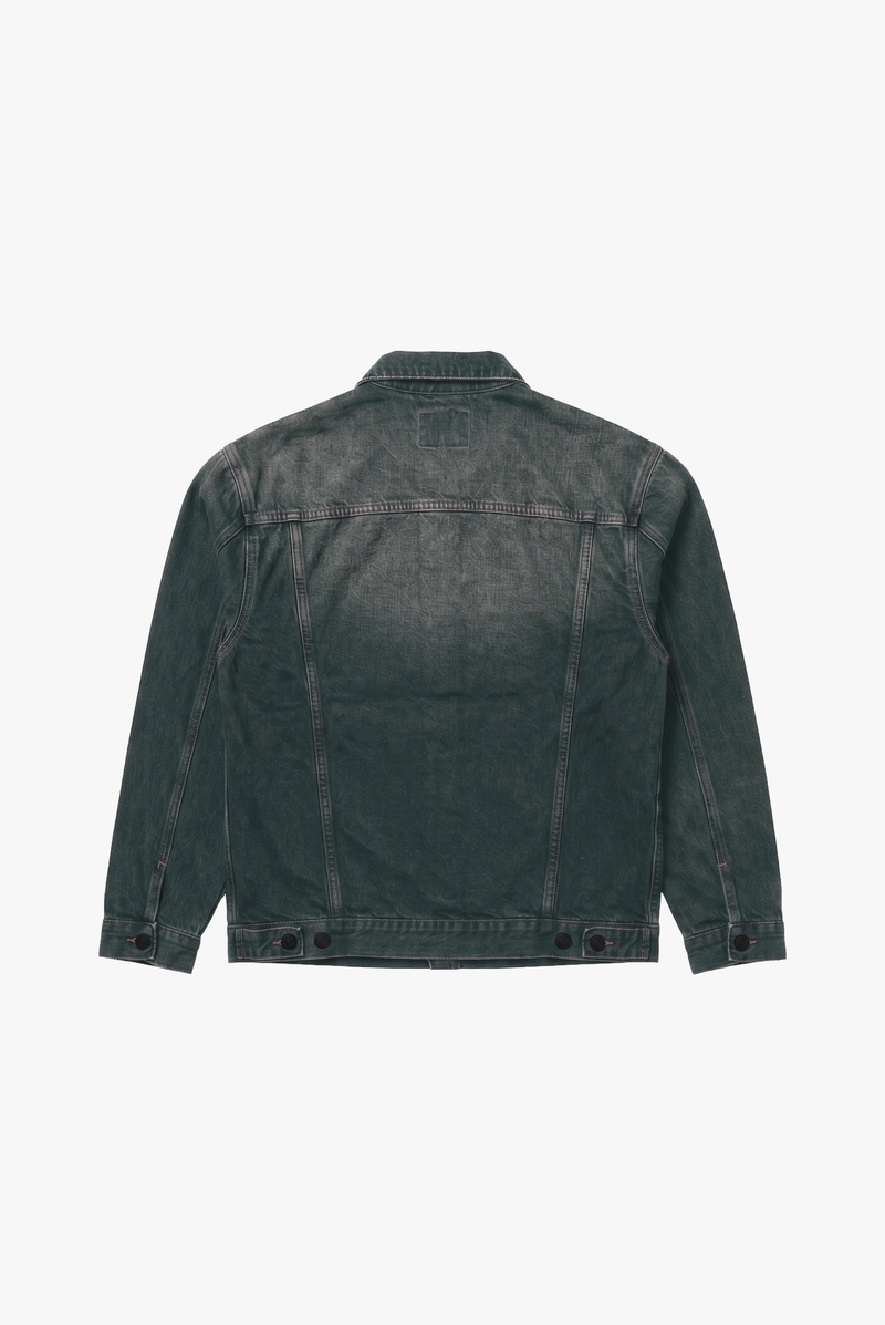 Campera de Jean Erosión Verde