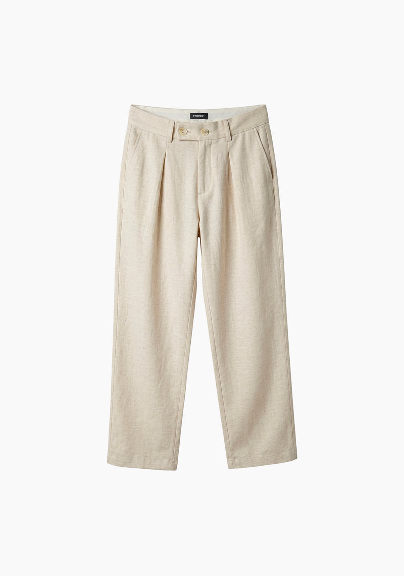Pantalón Sastrero de Lino - Crema