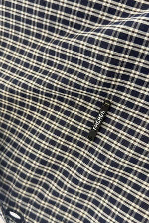 Camisa Manga Corta - Cuadriculada Azul