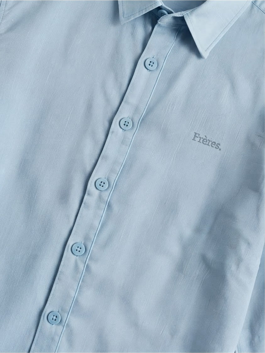Camisa Manga Larga - Celeste