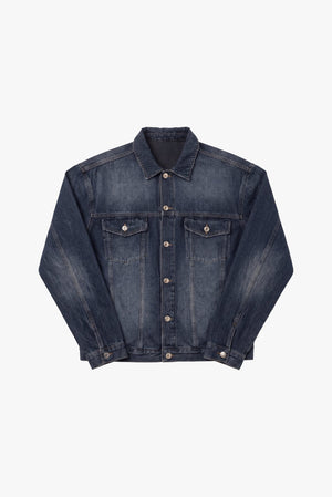 Campera de Jean Erosión Azul
