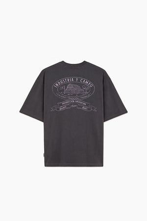 Remera Oversize Industria y Campo - Gris