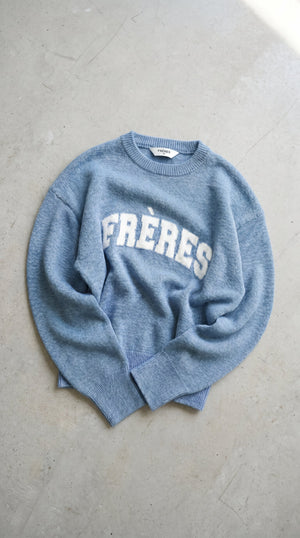 Sweater Universitario - Celeste