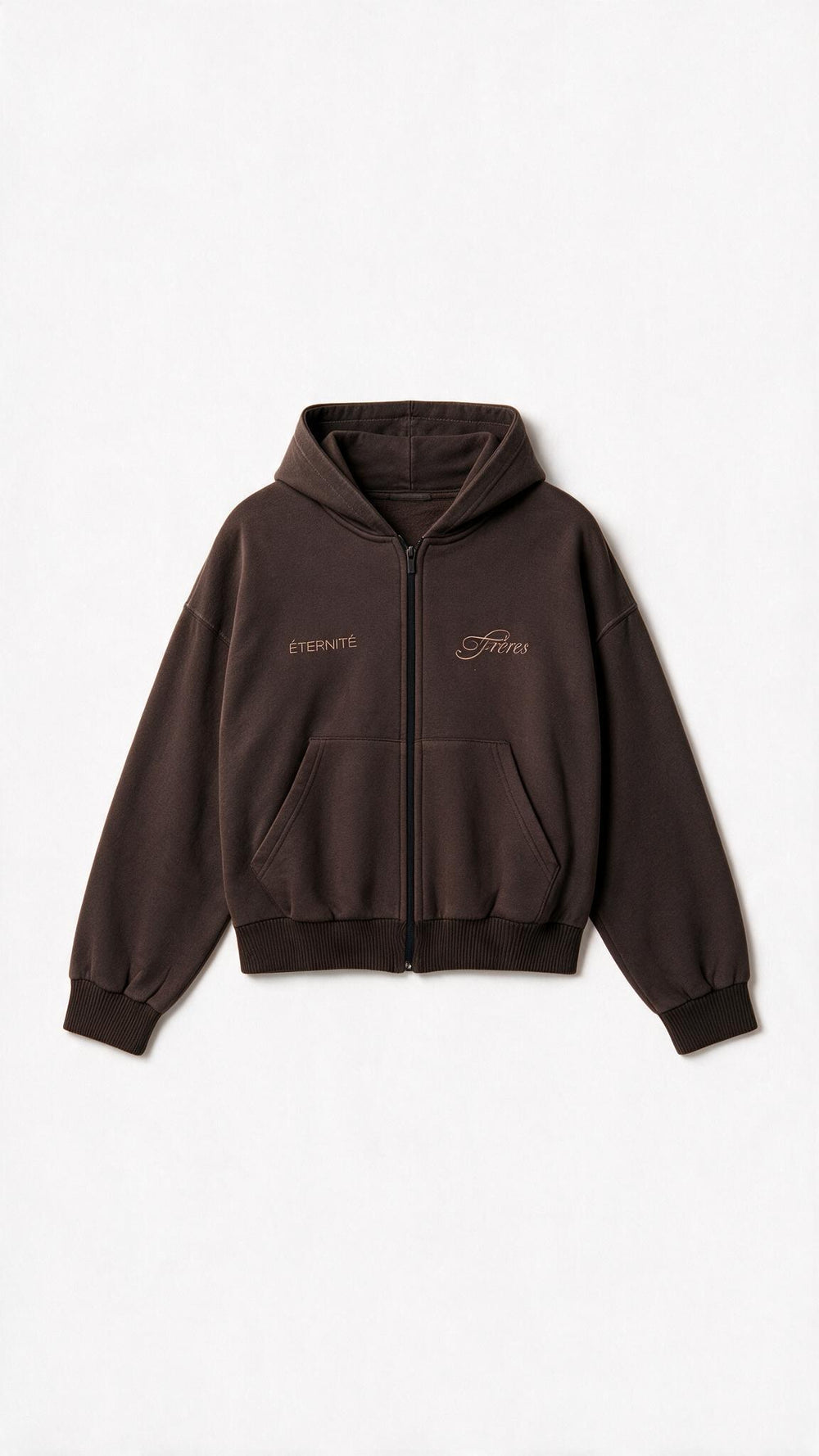 Hoodie Zip Social Club - Marrón
