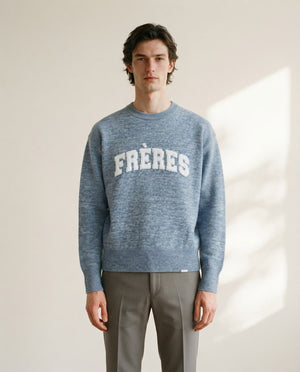Sweater Universitario - Celeste