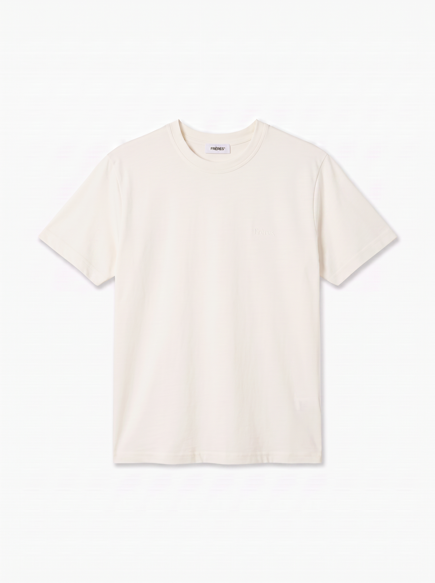 Remera Regular Fréres - Crema