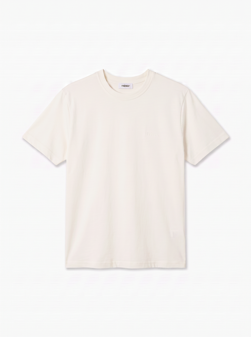 Remera Regular Fréres - Crema