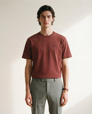 Remera Regular Fréres - Bordo