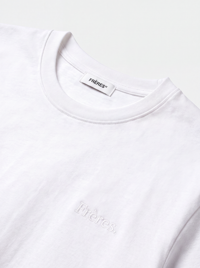 Remera Regular Fréres - Blanco