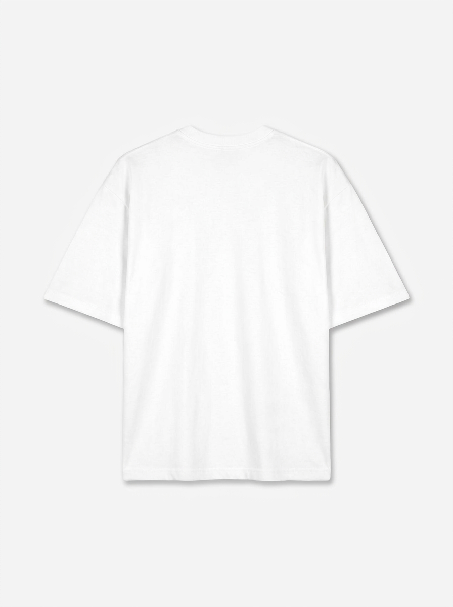Remera Oversize Logo - Blanco