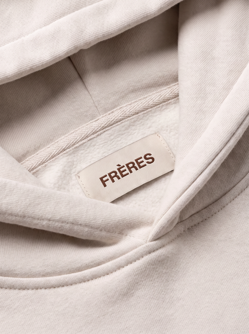Buzo Regular Logo - Crema