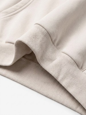 Buzo Regular Logo - Crema