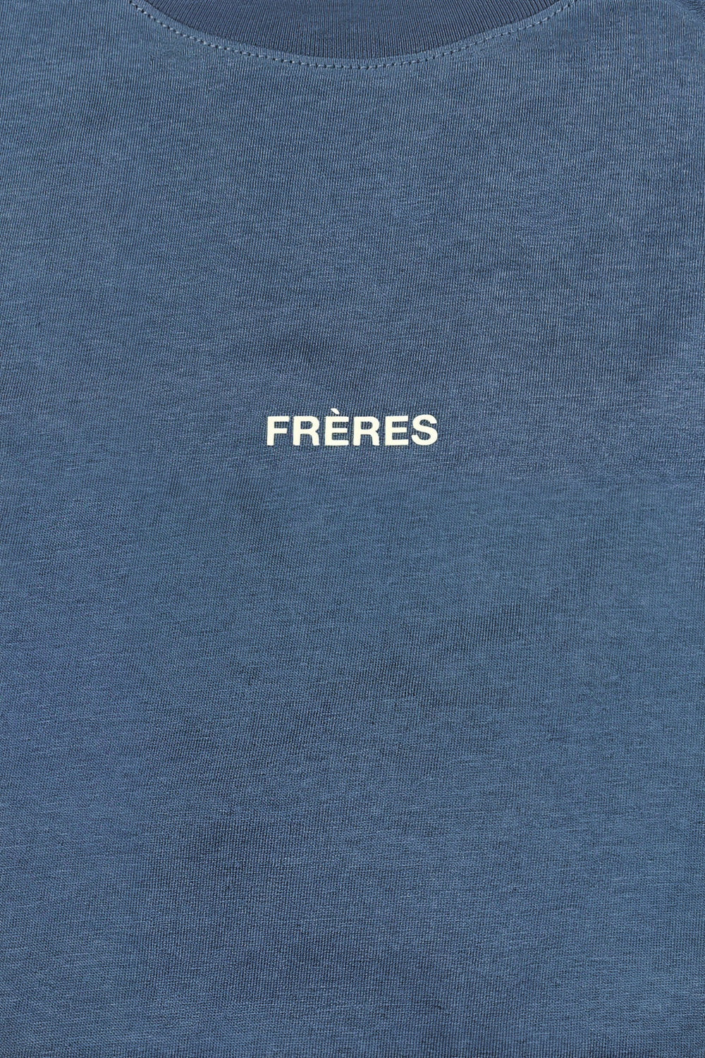Remera Oversize Logo - Azul