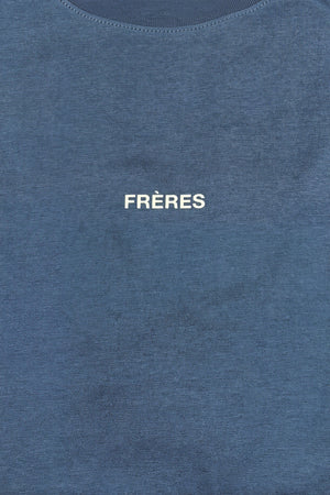 Remera Oversize Logo - Azul