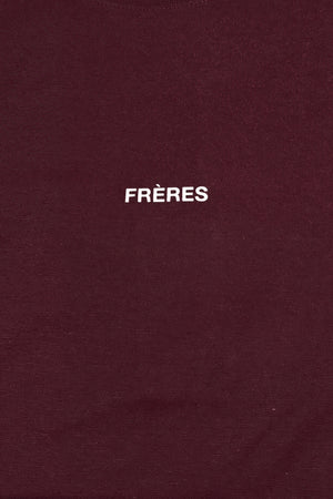 Remera Oversize Logo - Bordo