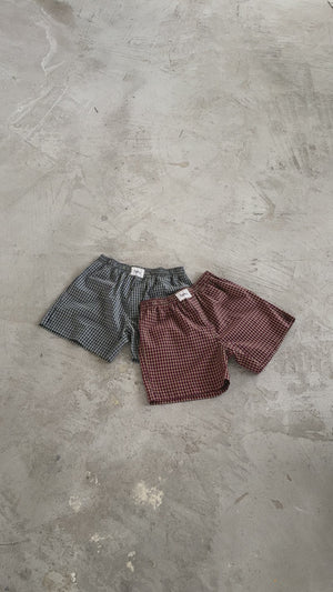 Short Cuadriculado - Bordo