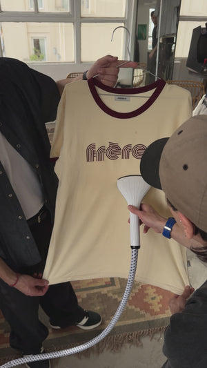 Remera Regular Combinada 70´s - Bordo