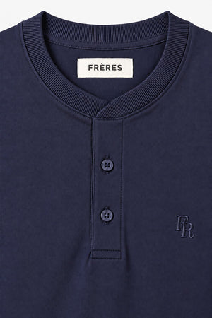 Remera Regular Cuello - Azul Marino