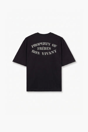 Remera Oversize Property of Frères - Negro
