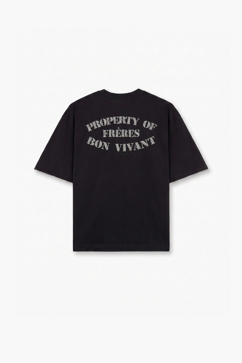 Remera Oversize Property of Frères - Negro