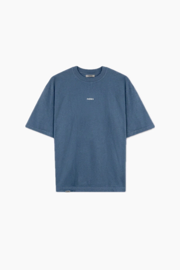 Remera Oversize Logo - Azul