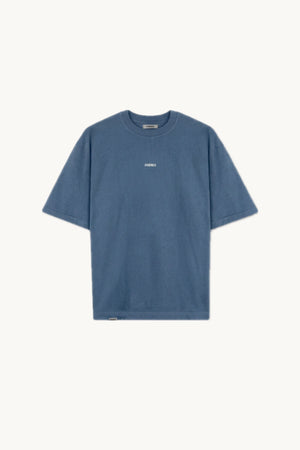 Remera Oversize Logo - Azul