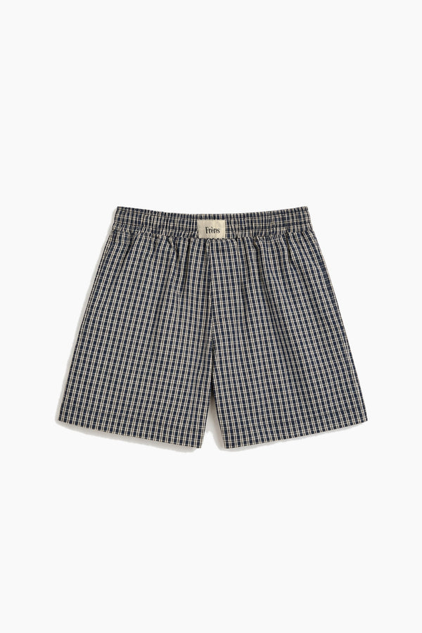 Short Cuadriculado - Marino