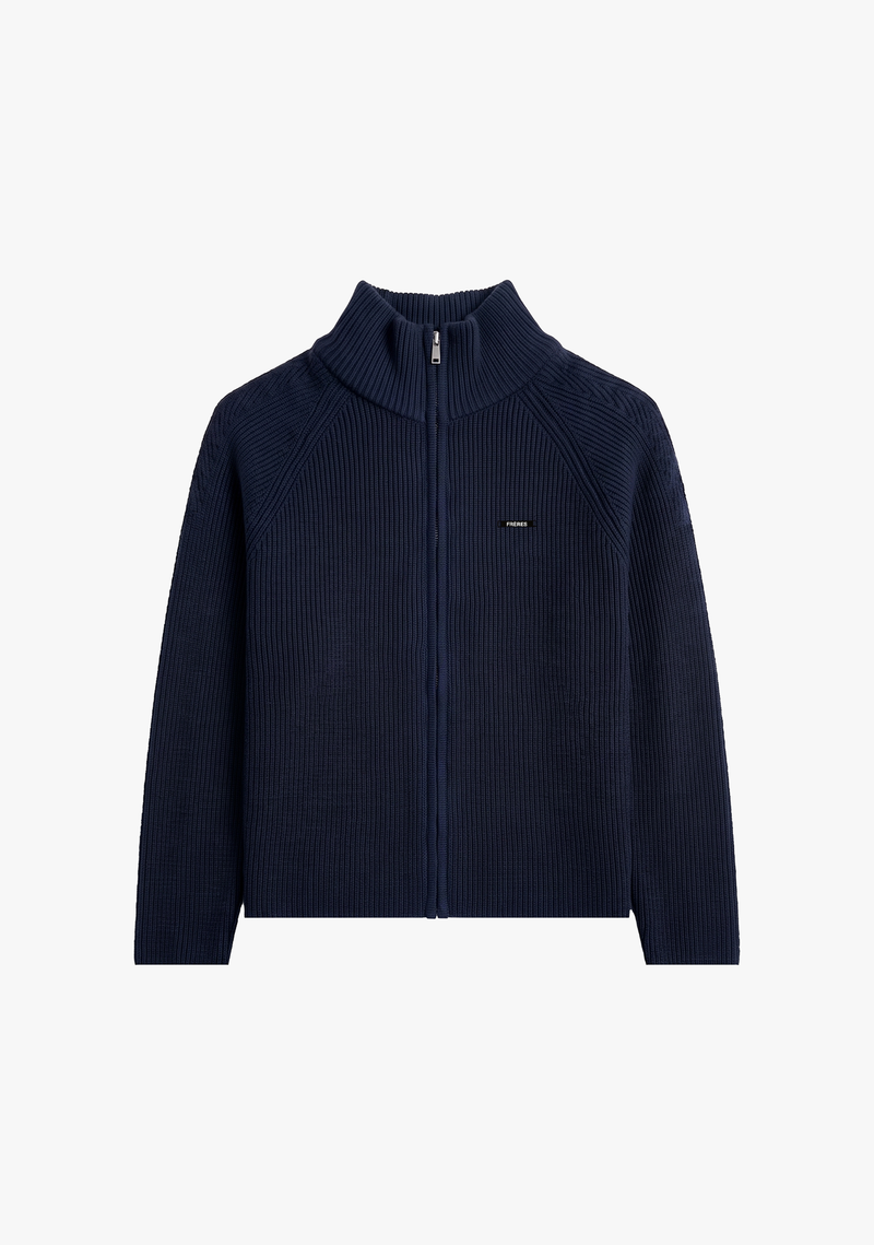 Sweater con Cierre - Azul Marino
