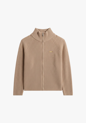 Sweater con Cierre - Beige