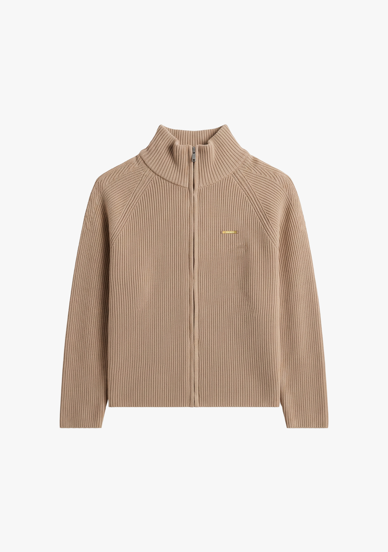 Sweater con Cierre - Beige