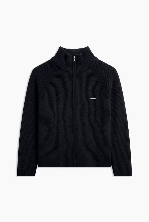 Sweater con Cierre - Negro