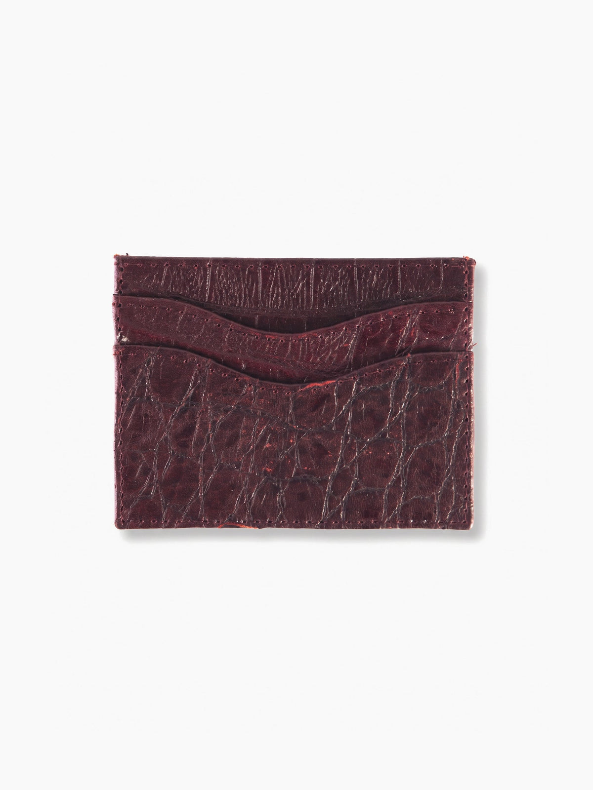 Tarjetero Croco - Bordo