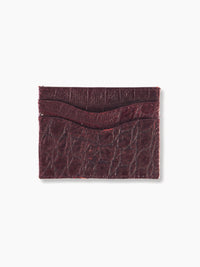 Tarjetero Croco - Bordo