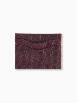 Tarjetero Croco - Bordo