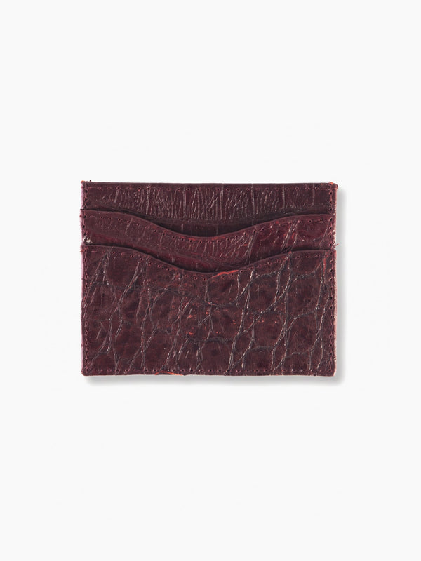 Tarjetero Croco - Bordo