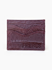 Tarjetero Croco - Bordo